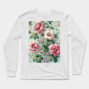 Flower Vintage Verdure: Enchanted Garden Dream Long Sleeve T-Shirt